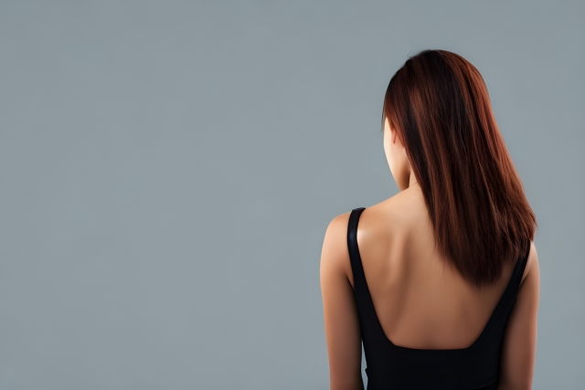 ロングヘアーの女性