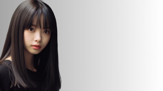 黒髪の女性