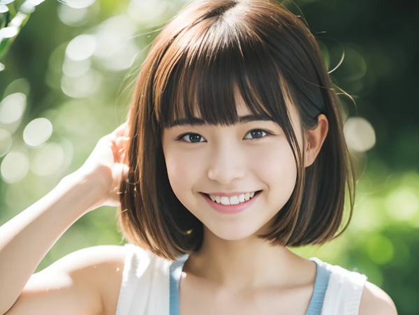 童顔の女性